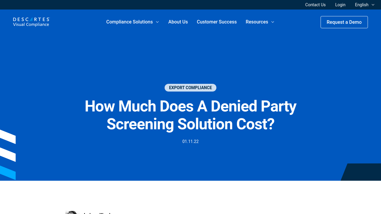 Descartes Denied Party Screening